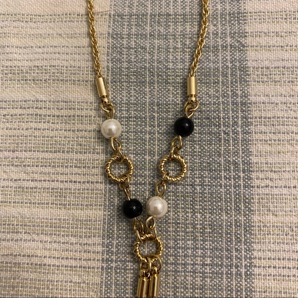 Talbots Tassel and Bead Long Pendent Necklace - Picture 3 of 15